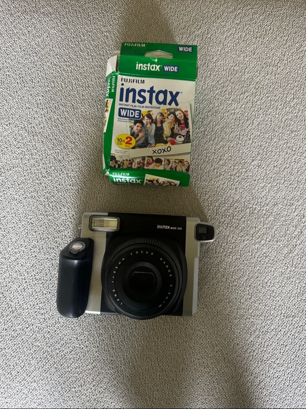 Fujifilm instax WIDE 300 Instant Camera in Black and Silver